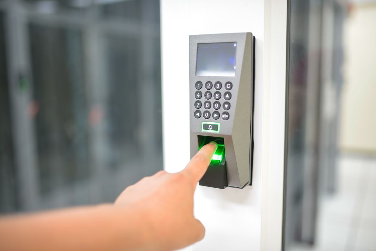 Secure biometric access control protecting client data